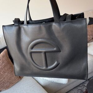 Telfar Dark Gray Tote Bag